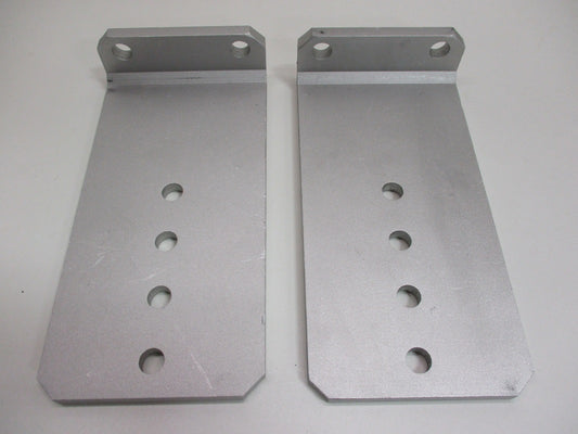 (2) Vertical Pontoon Boat Trailer Bunk Bolster L Brackets  / 5" by 10" Aluminum