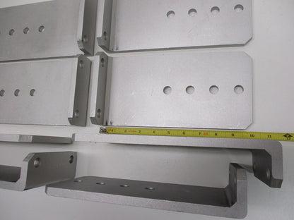 (8) Vertical Pontoon Boat Trailer Bunk Bolster L Brackets  / 5" by 10" Aluminum