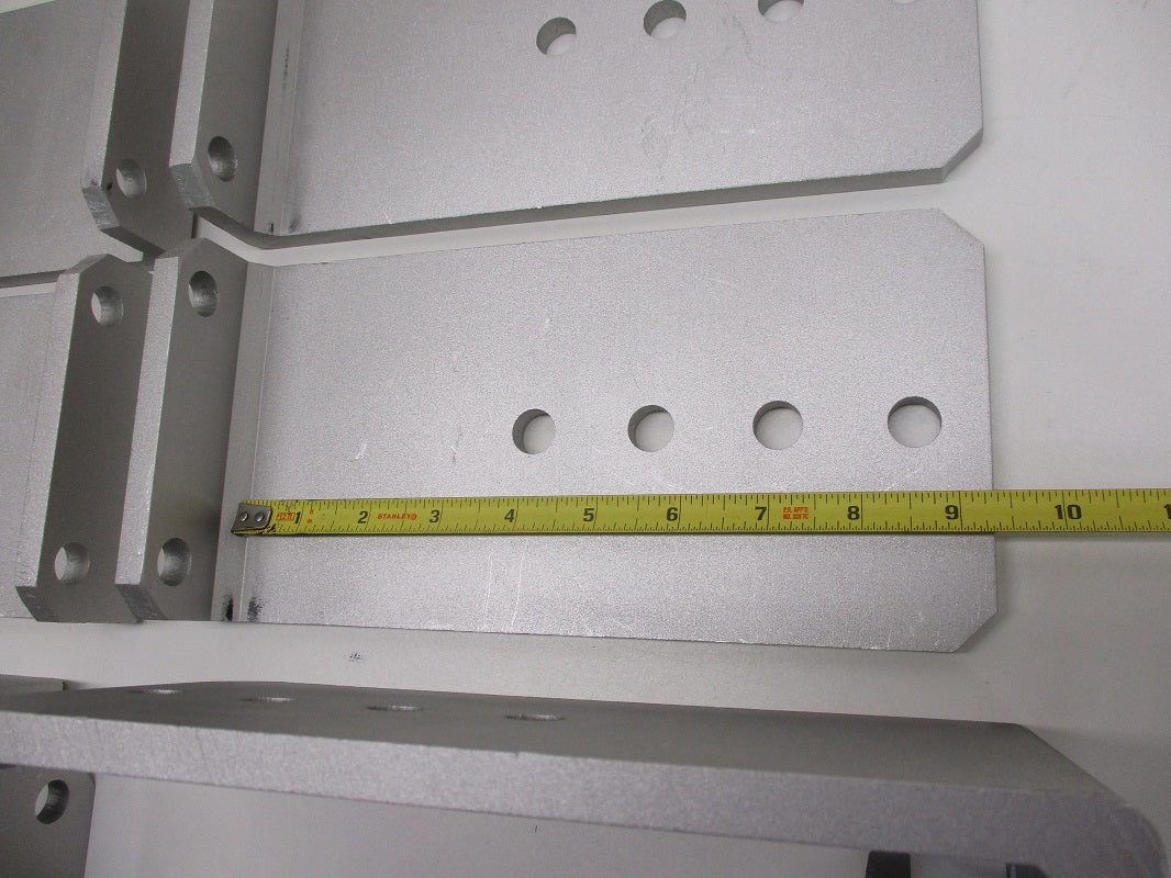 (8) Vertical Pontoon Boat Trailer Bunk Bolster L Brackets  / 5" by 10" Aluminum