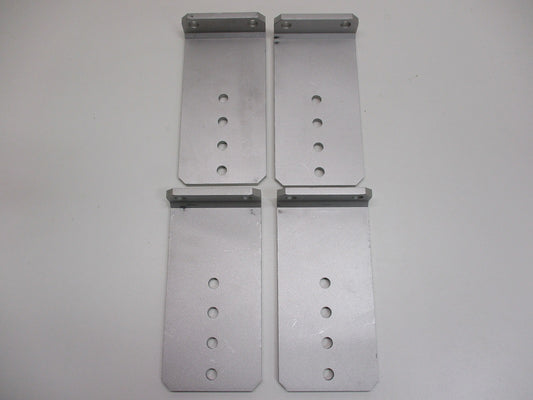 (4) Vertical Pontoon Boat Trailer Bunk Bolster L Brackets  / 5" by 10" Aluminum