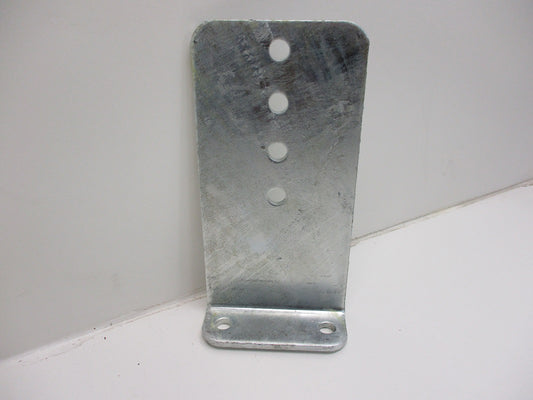 (1) Vertical Pontoon Boat Trailer Bunk Bolster L Bracket  / 5" by 10" Galvanized
