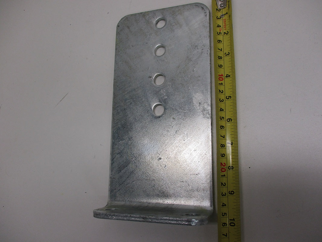 (8) Vertical Pontoon Boat Trailer Bunk Bolster L Brackets / 5" by 10" Galvanized