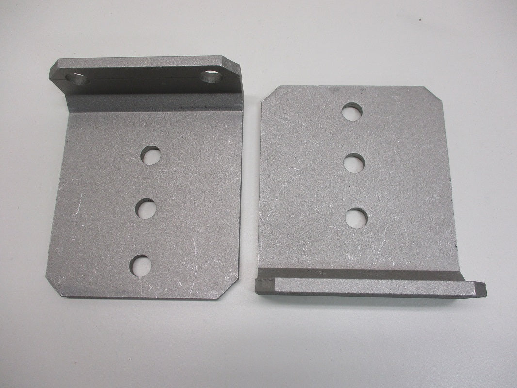 (2) Vertical Pontoon Boat Trailer Bunk Bolster L Brackets  / 5" by 6" Aluminum