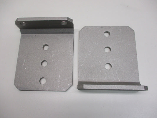 (2) Vertical Pontoon Boat Trailer Bunk Bolster L Brackets  / 5" by 6" Aluminum