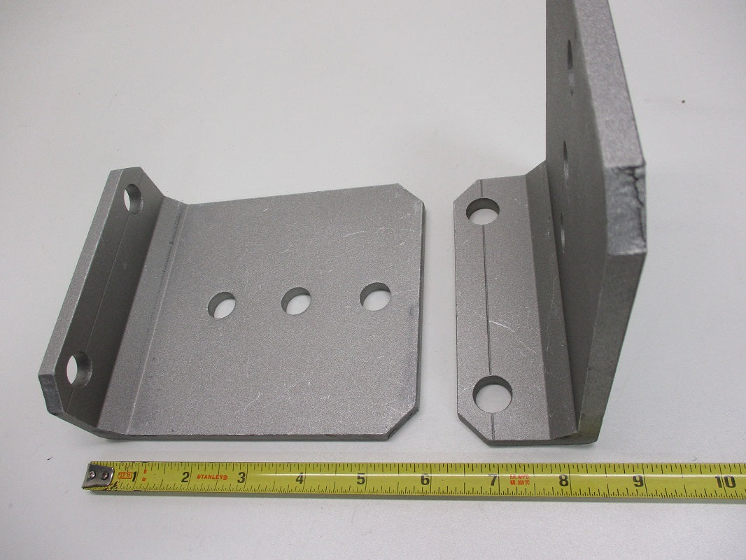 (4) Vertical Pontoon Boat Trailer Bunk Bolster L Brackets  / 5" by 6" Aluminum