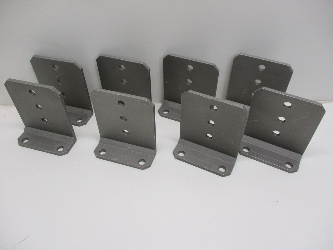 (8) Vertical Pontoon Boat Trailer Bunk Bolster L Brackets  / 5" by 6" Aluminum