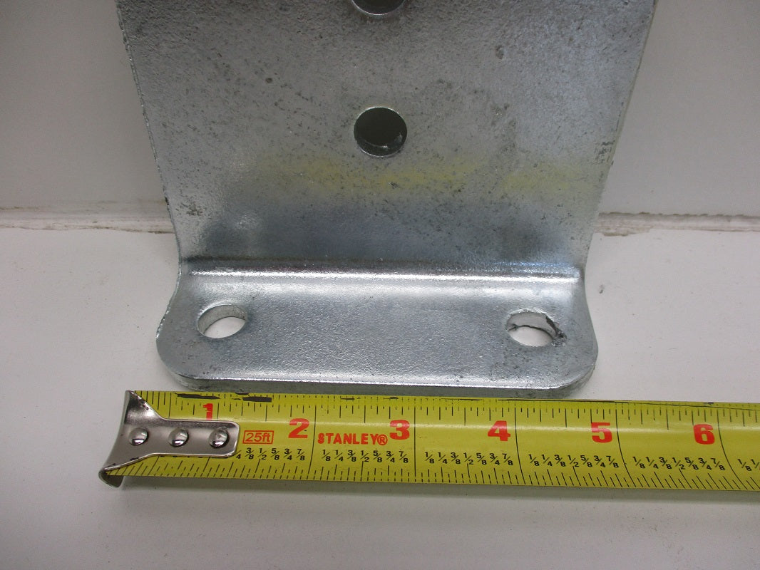 (4) Vertical Pontoon Boat Trailer Bunk Bolster L Brackets  / 5" by 6" Galvanized