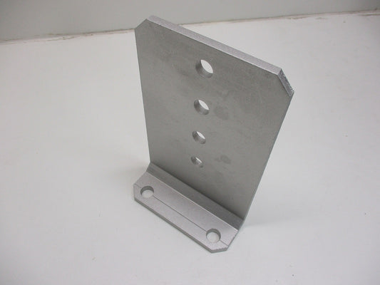 (1) Vertical Pontoon Boat Trailer Bunk Bolster L Bracket  / 5" by 10" Galvanized