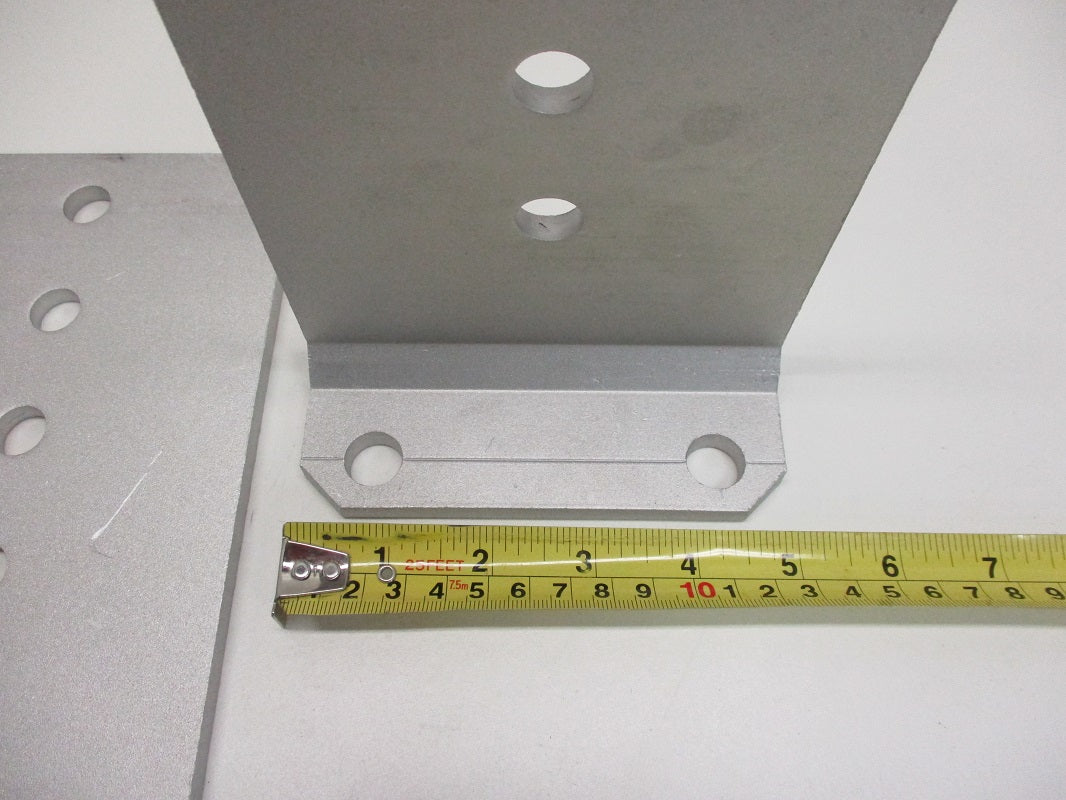 (2) Vertical Pontoon Boat Trailer Bunk Bolster L Brackets  / 5" by 8" Aluminum