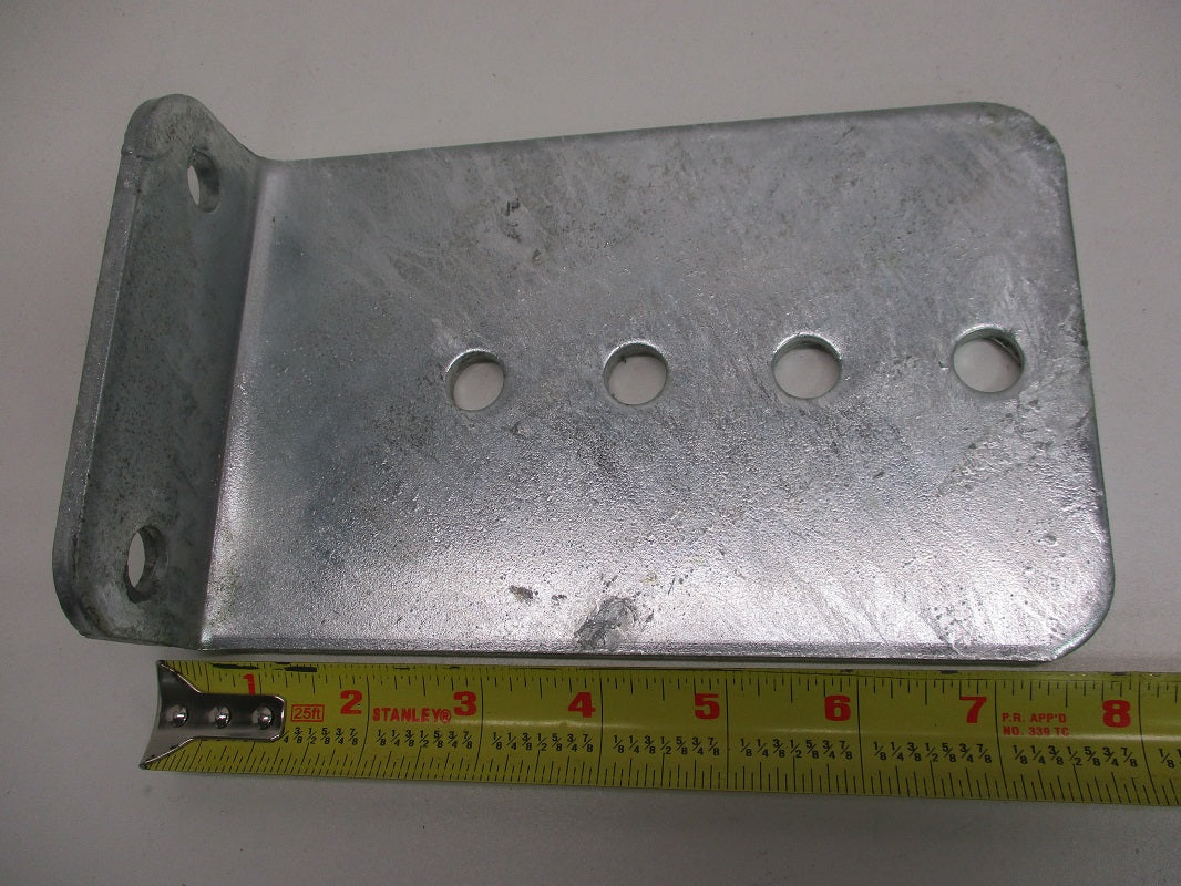 (8) Vertical Pontoon Boat Trailer Bunk Bolster L Brackets / 5" by 8" Galvanized