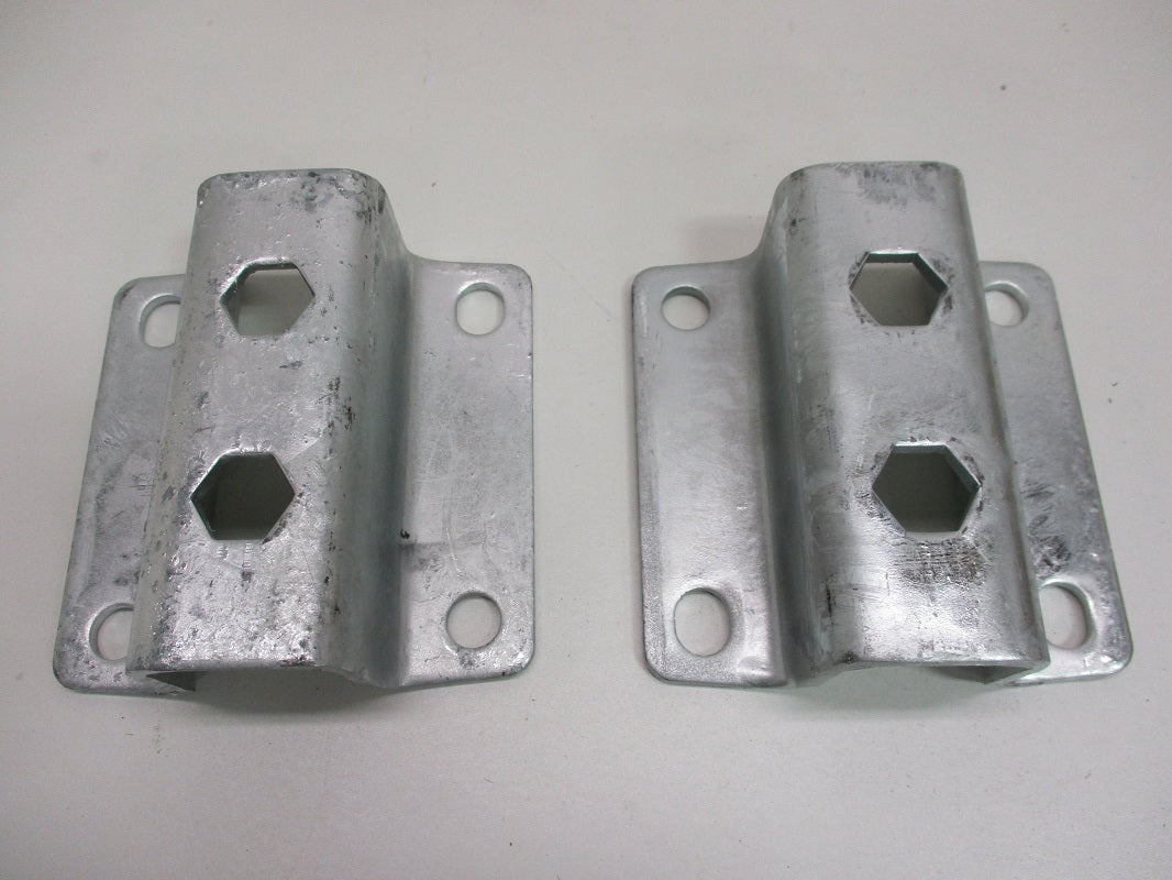 Galvanized Pontoon Boat Trailer Metal Y-Guide Brackets For 1-1/2" Square Posts