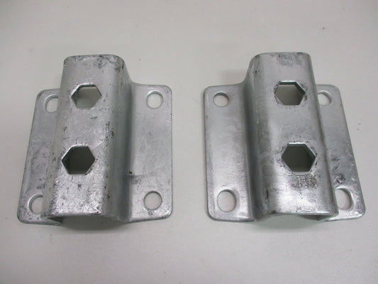 Galvanized Pontoon Boat Trailer Metal Y-Guide Brackets For 1-1/2" Square Posts