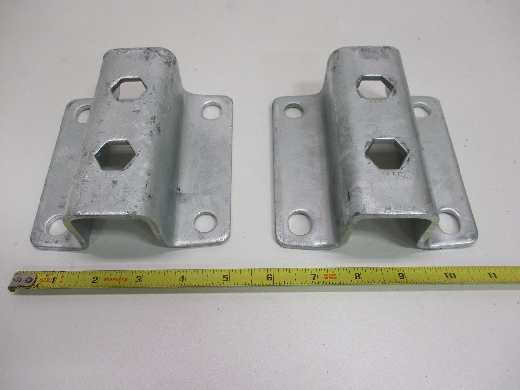 Galvanized Pontoon Boat Trailer Metal Y-Guide Brackets For 1-1/2" Square Posts