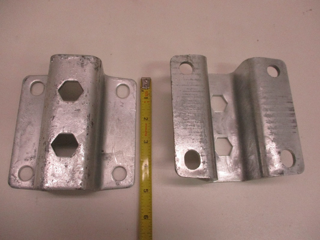 Galvanized Pontoon Boat Trailer Metal Y-Guide Brackets For 1-1/2" Square Posts