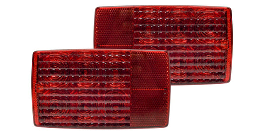 One pair of 6" x 3.5" Box (8) Function LED Taillight Brake/Turn Both RH and LH