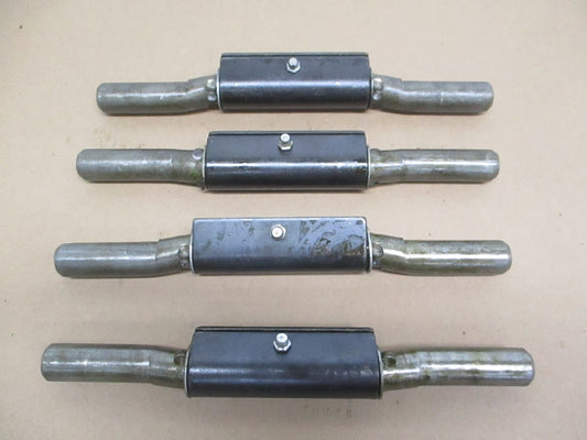 (4) Trailer Ramp Door Hinges / Weld On / 1" x 10" / Grease Fitting / 9 ga. Steel