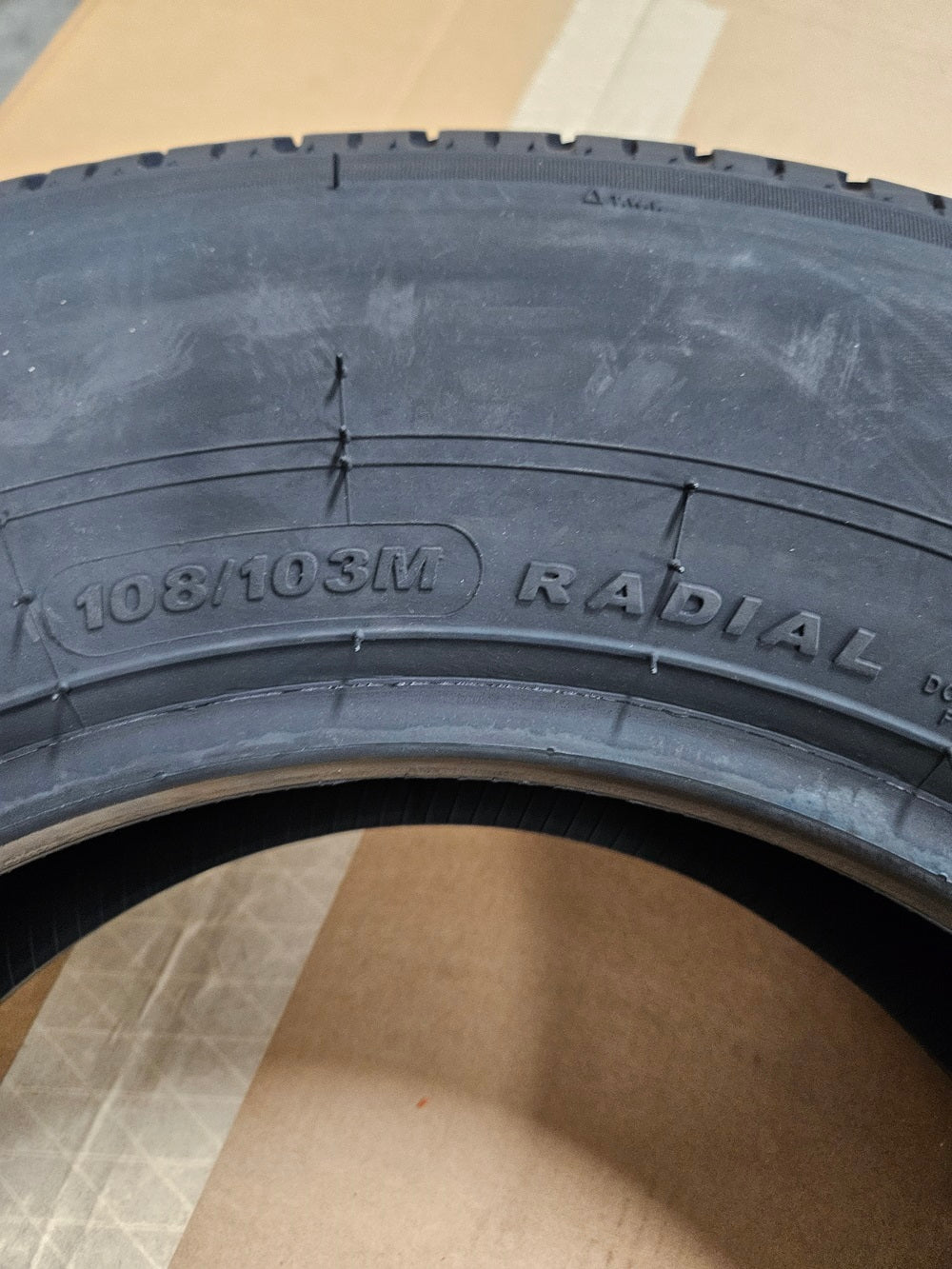 ST205/75R15 Radial Trailer Tire / Load Range D / Black Wall / 8 Ply
