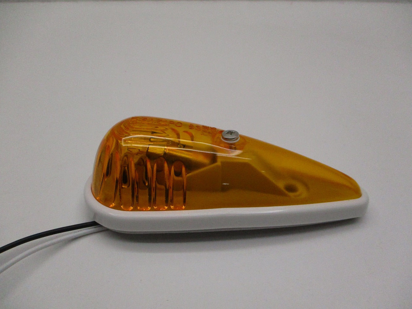 (2) Amber Incandescent Cab Roof RV Truck Camper Trailer Clearance Marker Lights