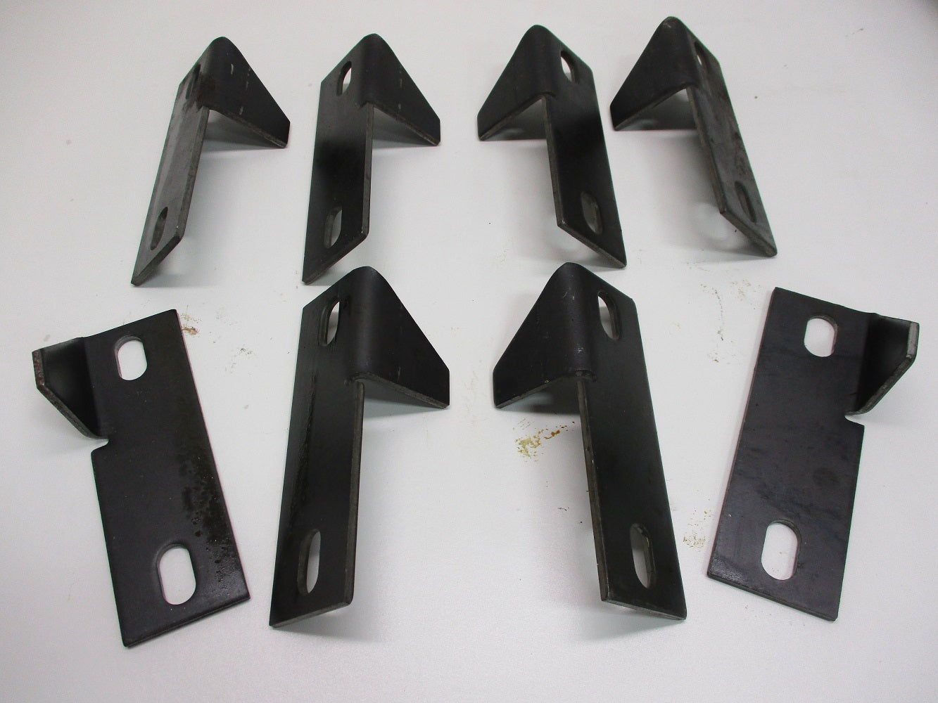 (4) Weld On Steel Pontoon Boat Trailer Bunk Bolster Frame Support Brackets / L-R