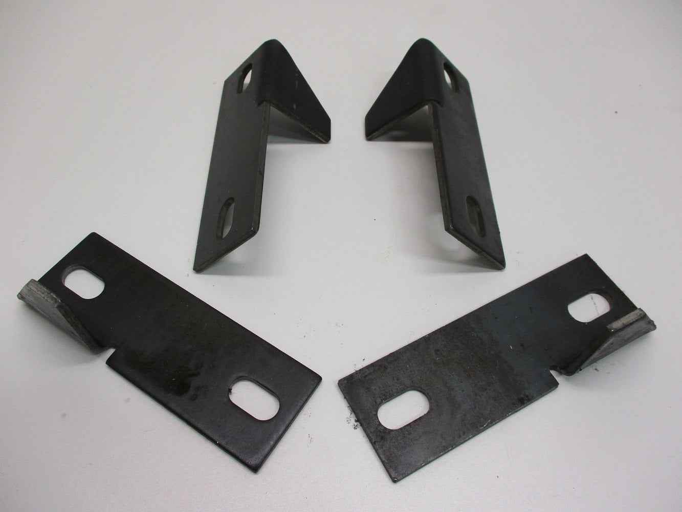 (2) Weld On Steel Pontoon Boat Trailer Bunk Bolster Frame Support Brackets / L-R