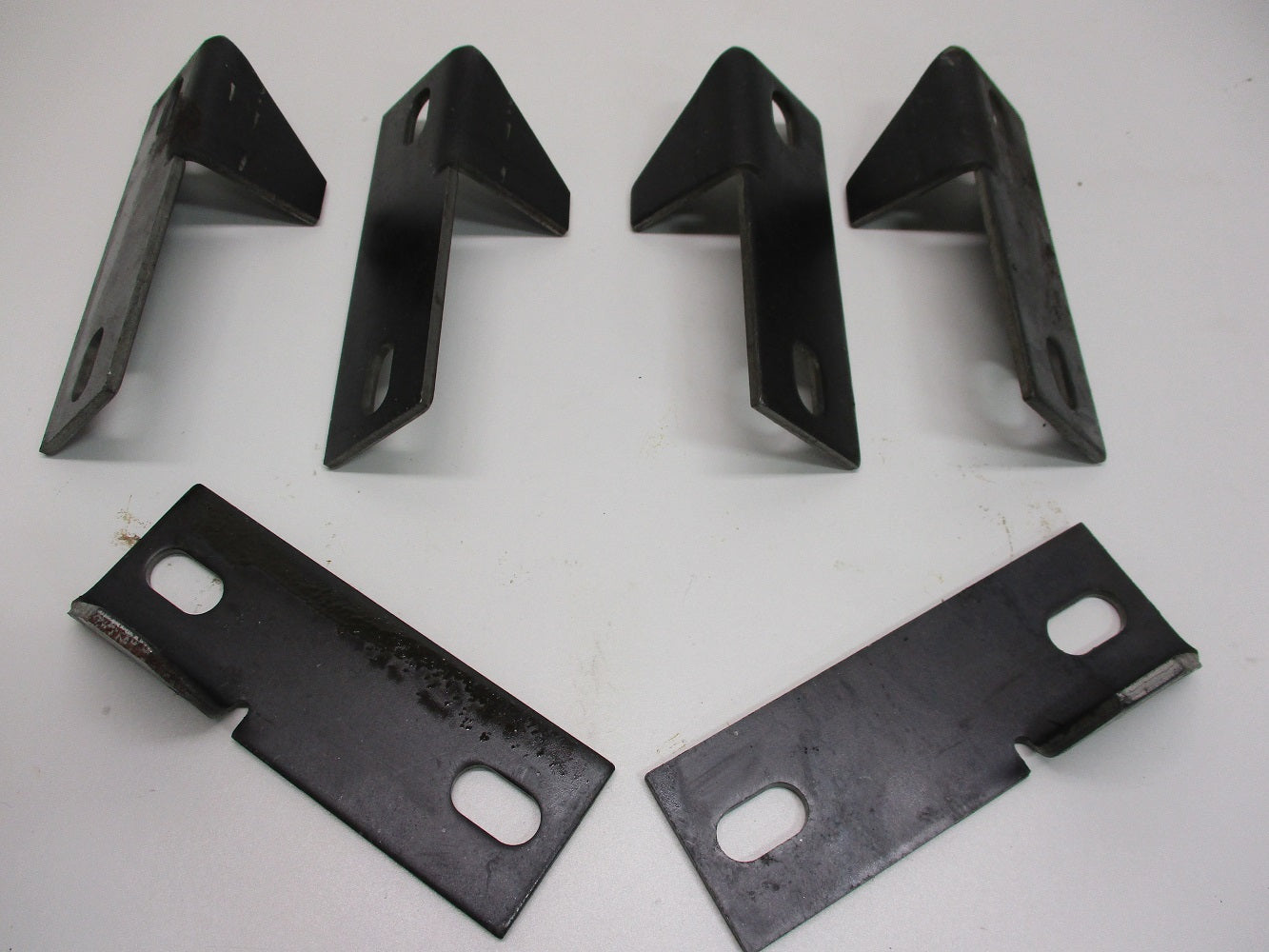(3) Weld On Steel Pontoon Boat Trailer Bunk Bolster Frame Support Brackets / L-R