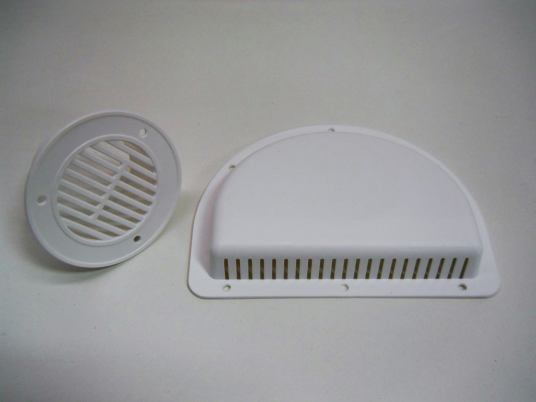 RV ATV Cycle Truck Cargo Work Trailer White Side Air Vent