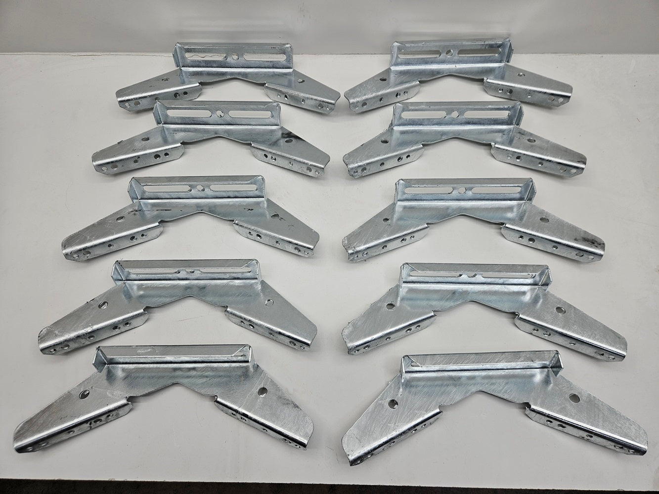 (10) Pontoon Trailer V Wing Brackets Bunk Bolster Boat Pontoon V Wing Brackets