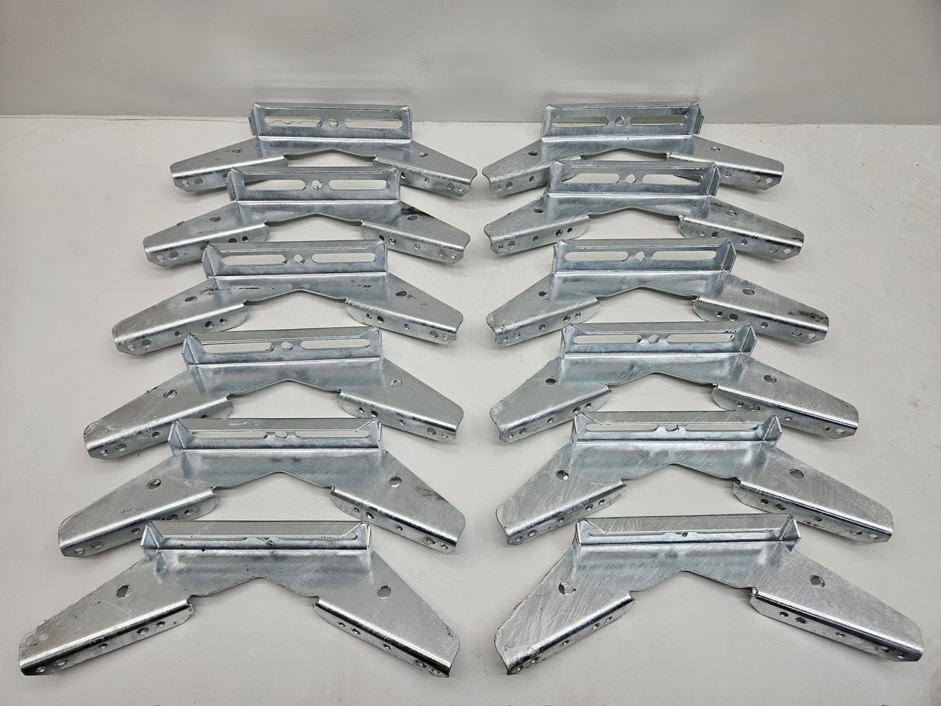 (12) Pontoon Trailer V Wing Brackets Bunk Bolster Boat Pontoon V Wing Brackets