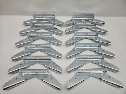 (12) Pontoon Trailer V Wing Brackets Bunk Bolster Boat Pontoon V Wing Brackets