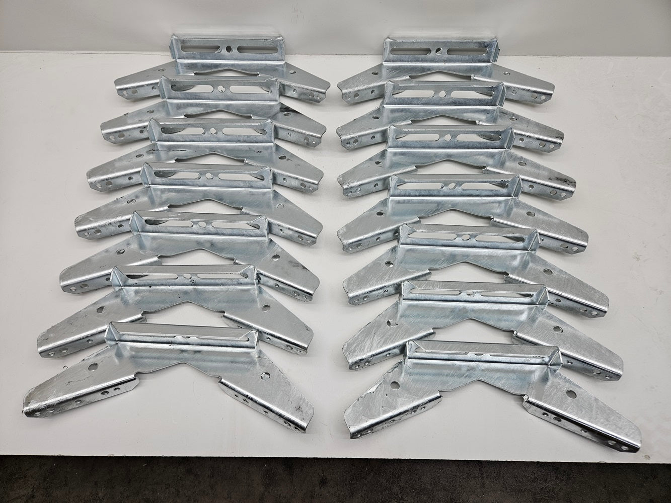 (14) Pontoon Trailer V Wing Brackets Bunk Bolster Boat Pontoon V Wing Brackets