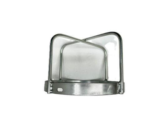 Chrome Metal Brush Guard 6 3/8" Diameter Base